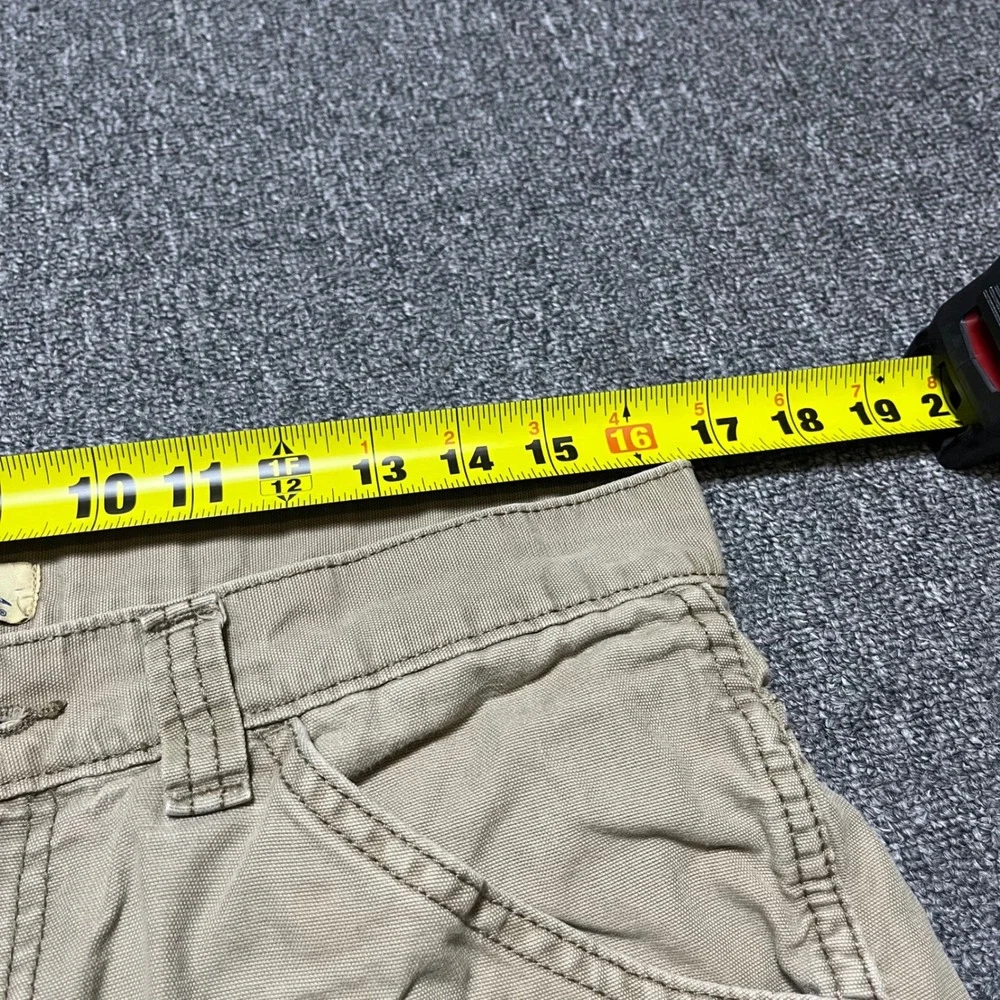 Blue Mountain Carpenter Pants 32x30 Tan Canvas Utility Workwear Trousers